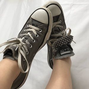 GREY DOUBLE TONGUE CONVERSE